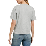 Cotton Cashmere Tee Grey