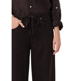 Brynn Linen Choco Linen Trousers