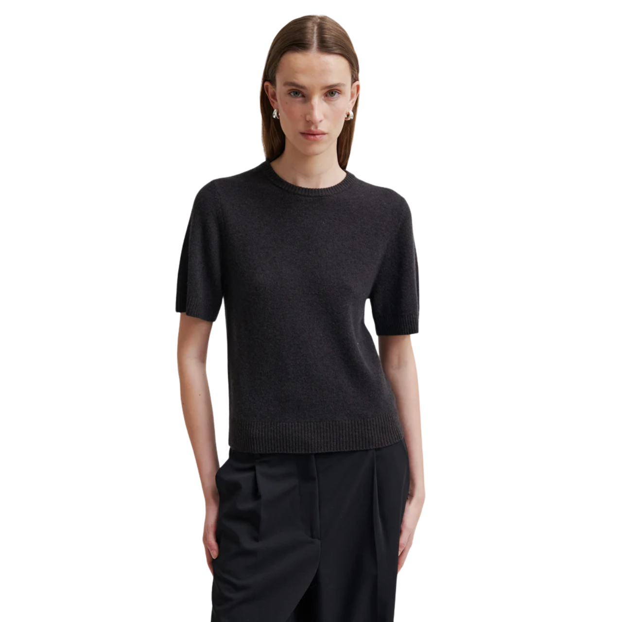 Leara Knit O Neck Black