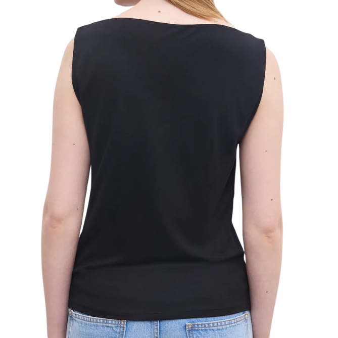 Square Neck Top Black