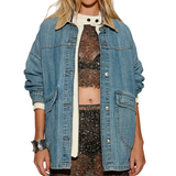 Lemon Denim Jacket Berry Blues