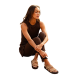 Nori Flat Sandals Antilope