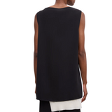 Sleeveless Crepe Top Black
