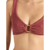 Julia Gold Hoop Bikini Metallic Rosewood