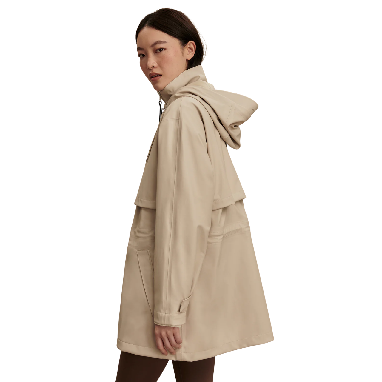 Alyssa Rain Coat Silver Lining