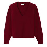 Raxon V Neck Cherry