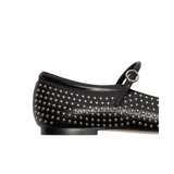 Uma Mini Stud Flats Black