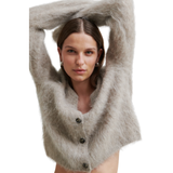 Karla Knit Cardigan Pumice Stone