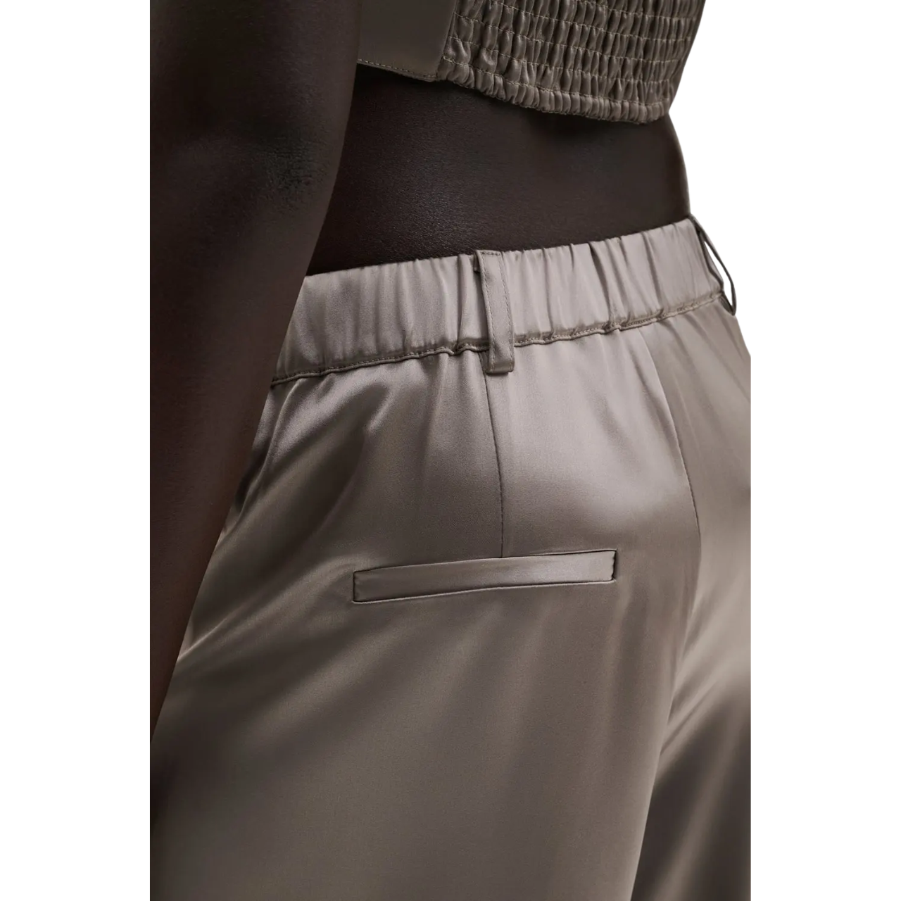 Sarah Satin Pants Graphite