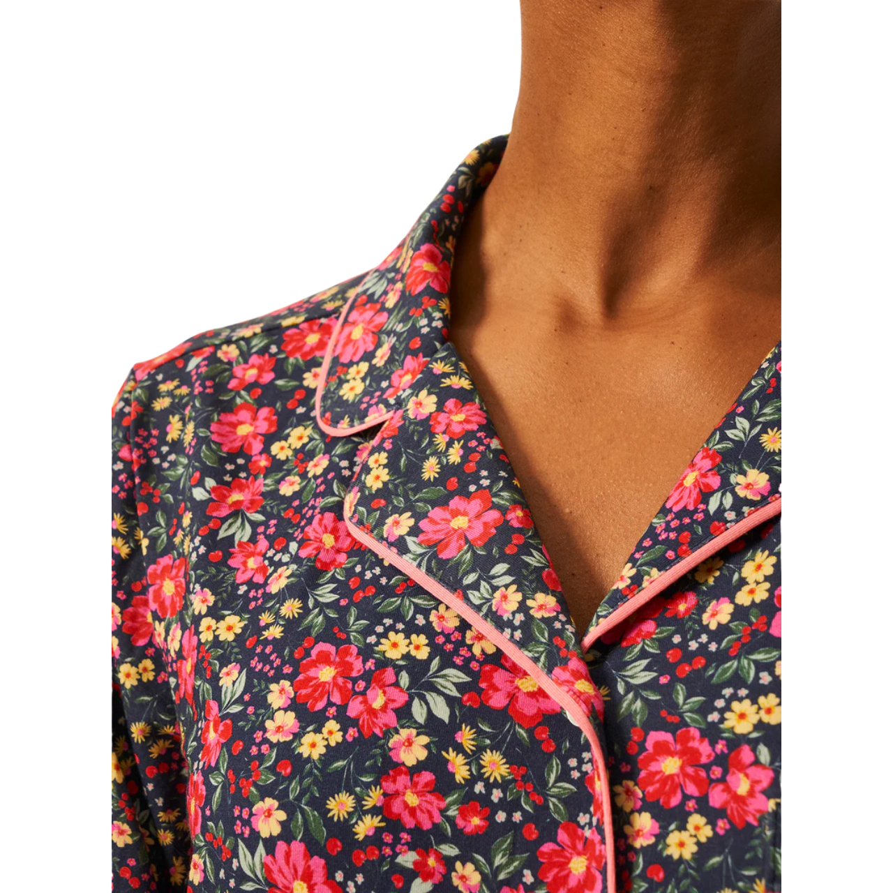 Long Pyjama Set- Cherry Bloom