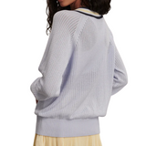 Maurice V-Neck Sweater Xenon Blue