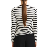 Jersey LS Top White Stripe