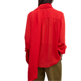 Chiffon Scarf Blouse Red