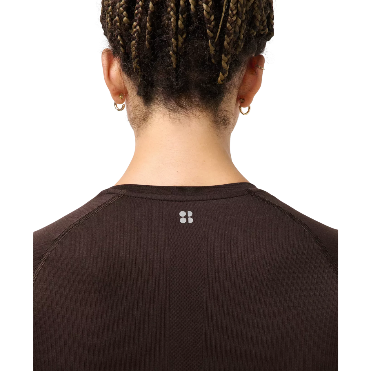 Seamless Textured LS Top Espresso