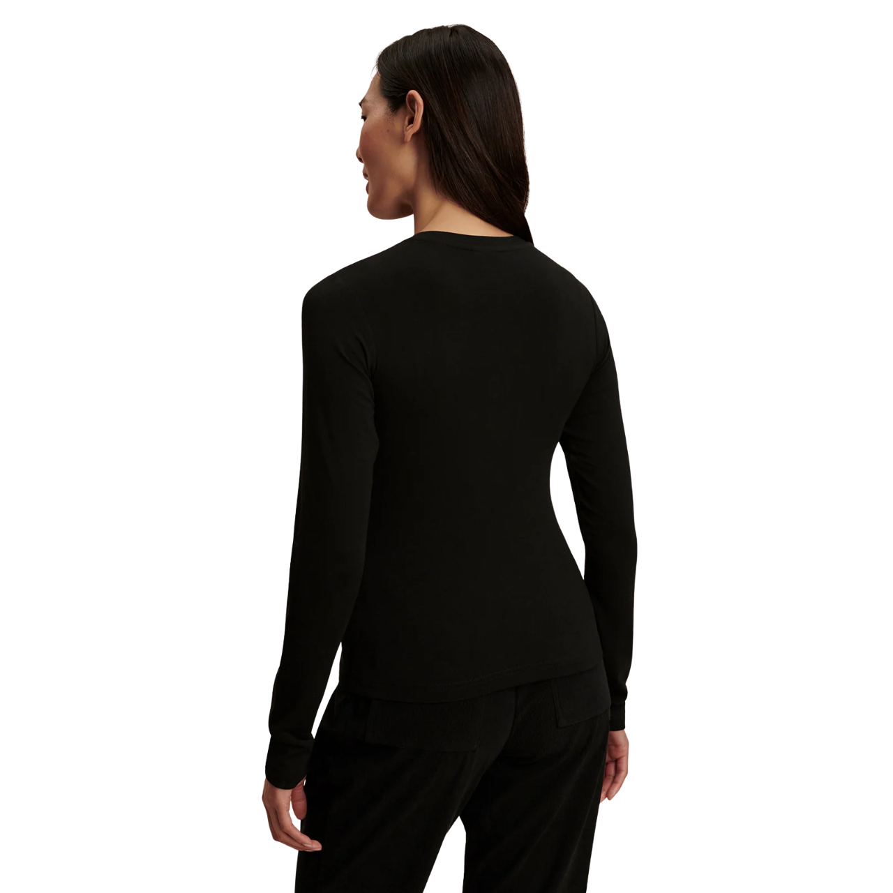 Enda LS Fitted Tee Black