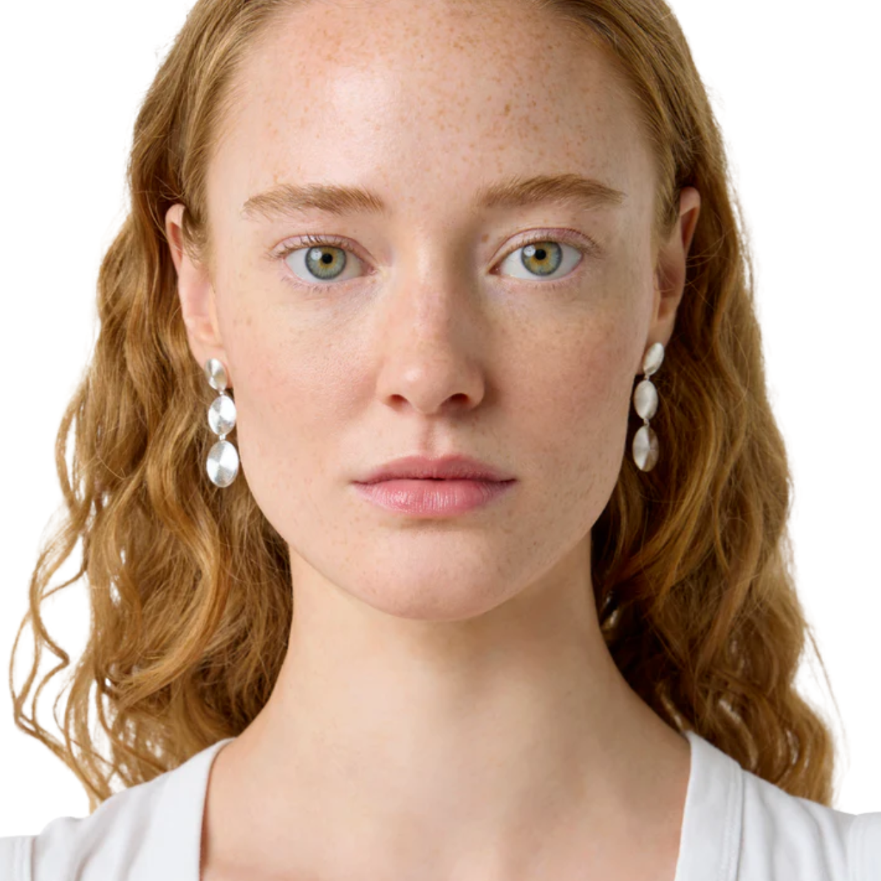 Ruby Earrings Silver