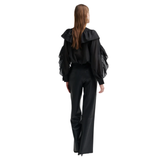 Fria Frill Blouse  Black