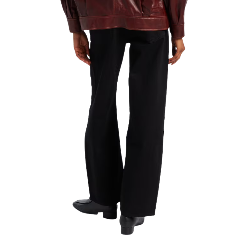 The Bow Crop Jean Black