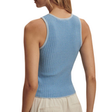 Hanson Knit Tank Mist Blue