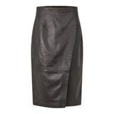 Novel Leather Skirt Chocolate Tort