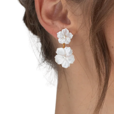Tibby Earrings Mother-Of-Pearl