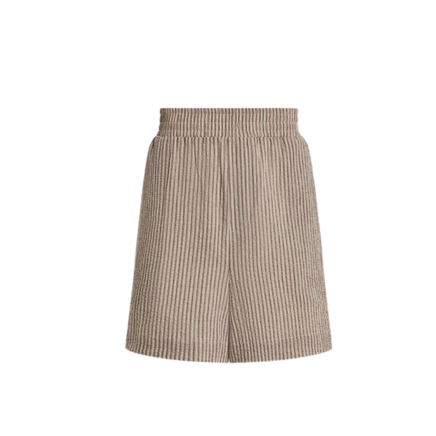 Darina Shorts 4 Birch Taupe Stripe