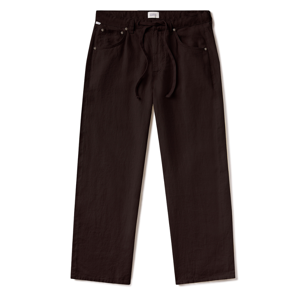 Brynn Linen Choco Linen Trousers