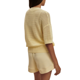 Callie Knit Top Anise Flower