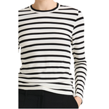 Jersey LS Top White Stripe