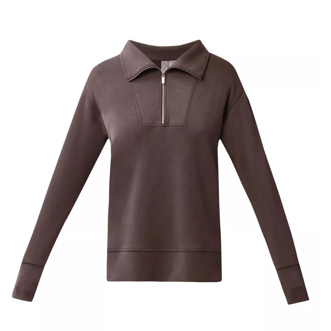 Sand Wash Half Zip Sweat Espresso