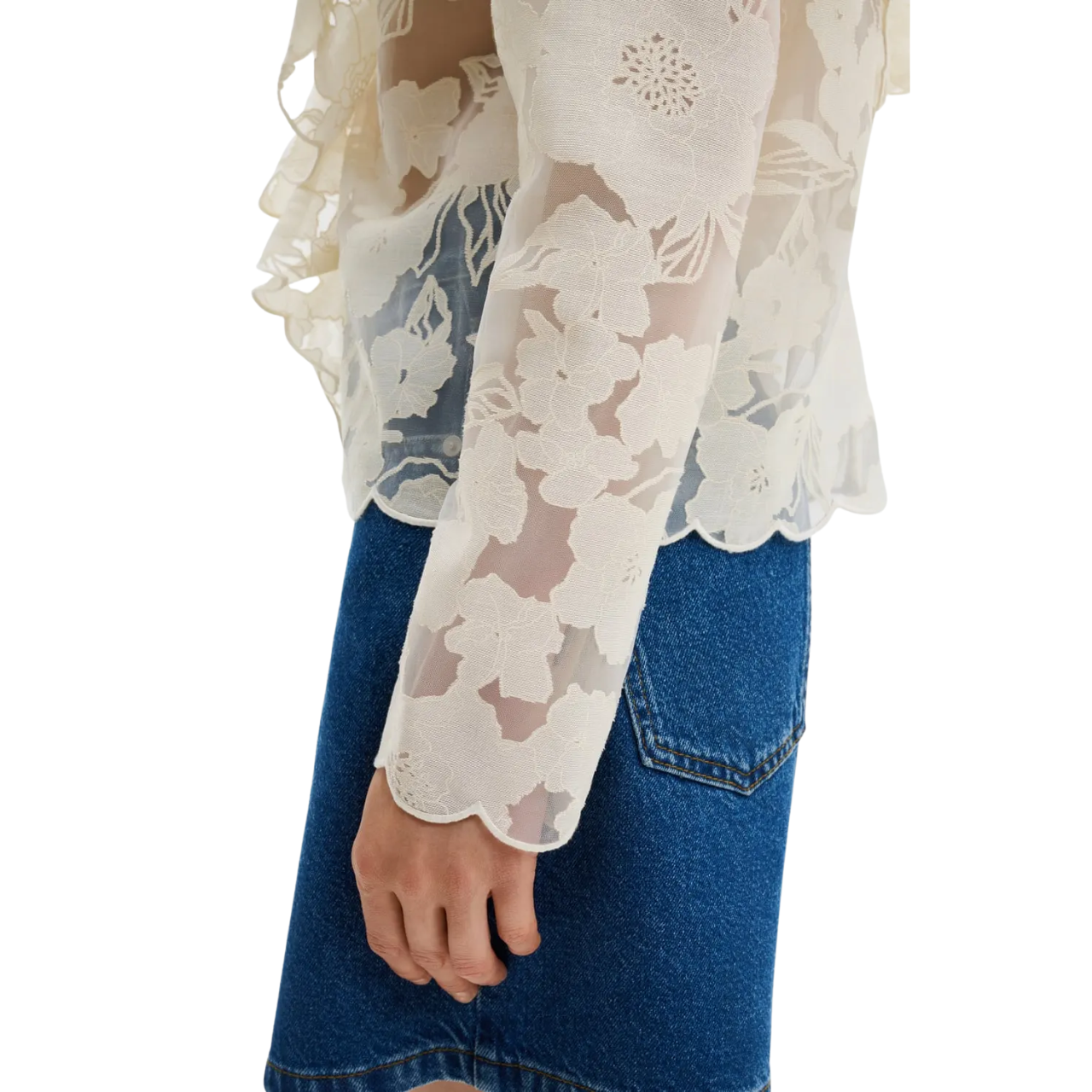 Sansa Lace Blouse Vanilla