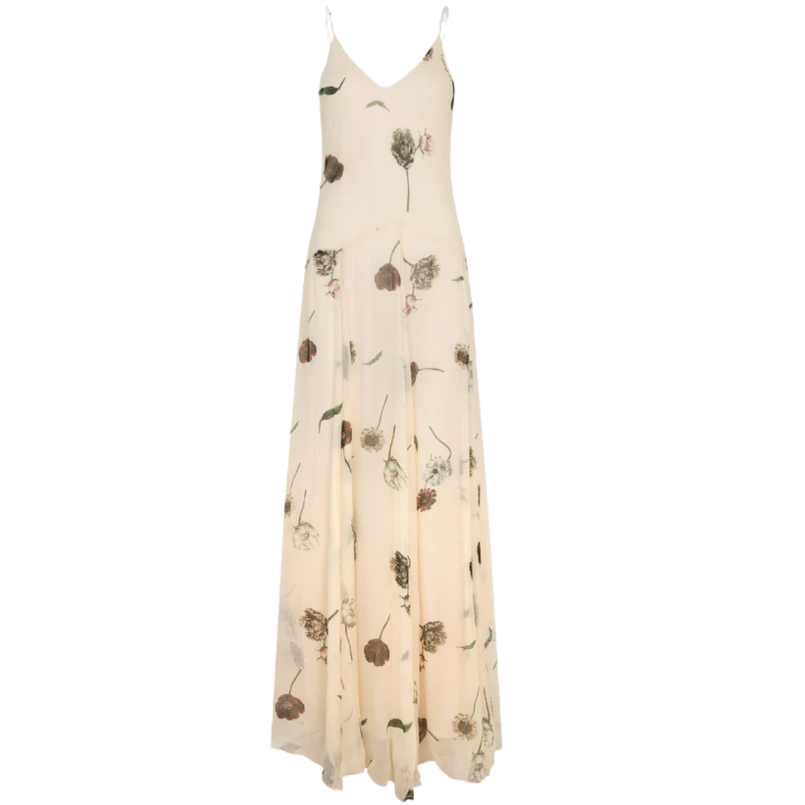 Florala Strap Dress Sand