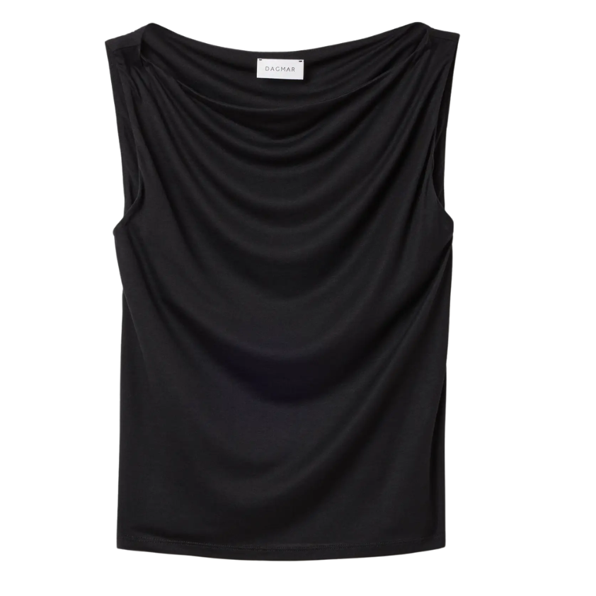 Square Neck Top Black