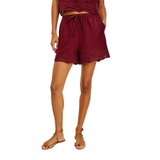 Jenner Shorts Hibiscus Embroidery