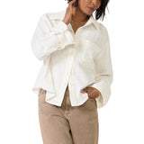 Laurel Ivory Linen Button Up Shirt