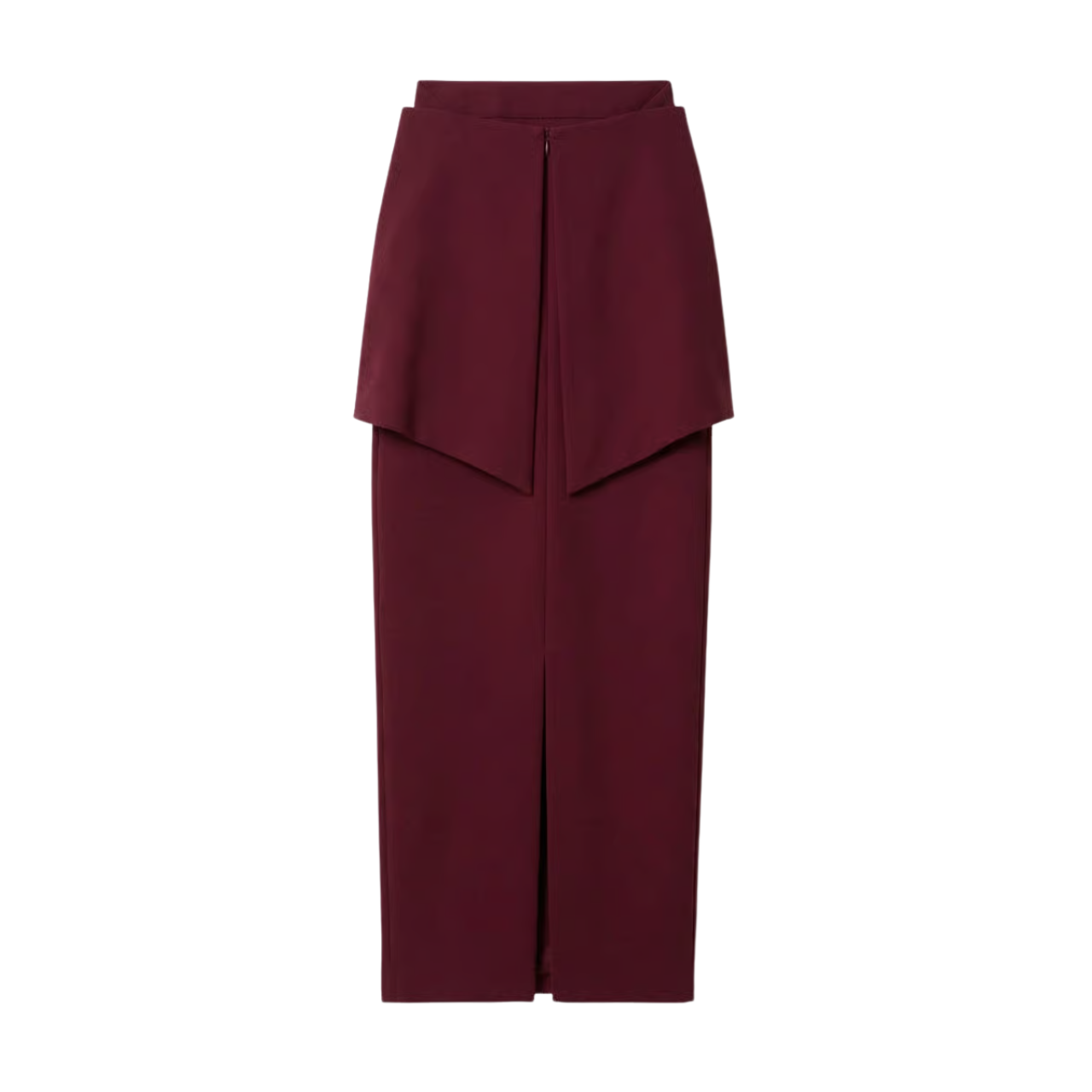 Square Slim Dress Burgundy