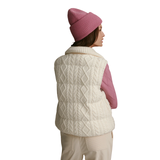 Irina Cable Knit Gilet Egret