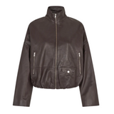 Boston Leather Jacket Fudge