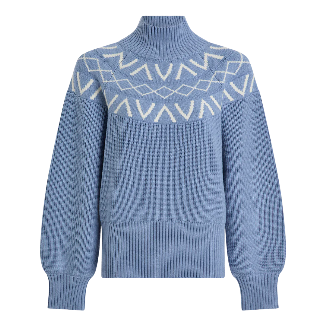 Marcie Fairisle Yoke Knit Blue