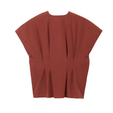 Cinched Cotton Top Red