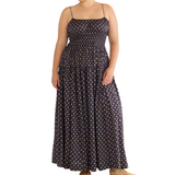 Safia Dress Navy Cadiz Foulard
