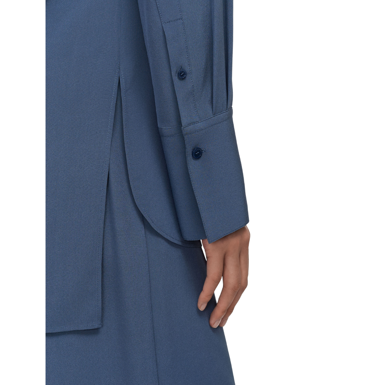 Bold Silk Blouse Mineral