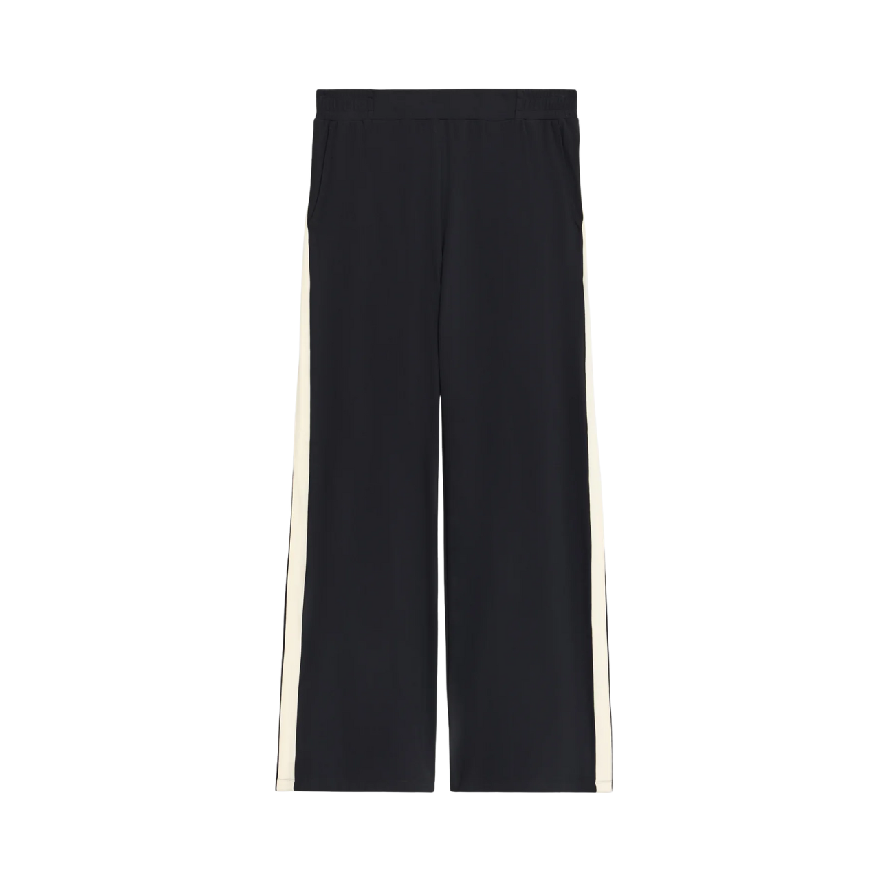 Luca Airweight trouser w/Stripe Black White