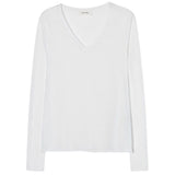 Jacksonville V-Neck Long Sleeve White