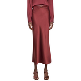 Side Slit Slip Skirt Bordeaux