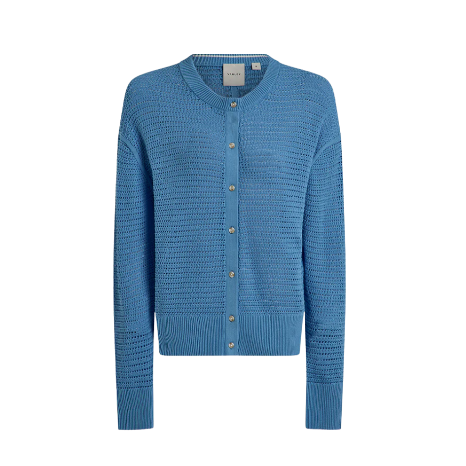 Pembroke Knit Cardigan Azure Blue
