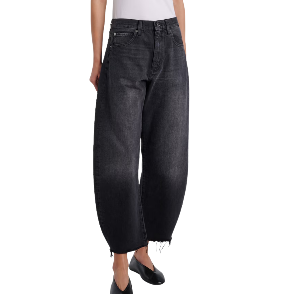 The Bubble Crop Washed Black