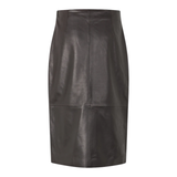 Novel Leather Skirt Chocolate Tort