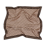 Silk Twill Monogram Scarf Beige