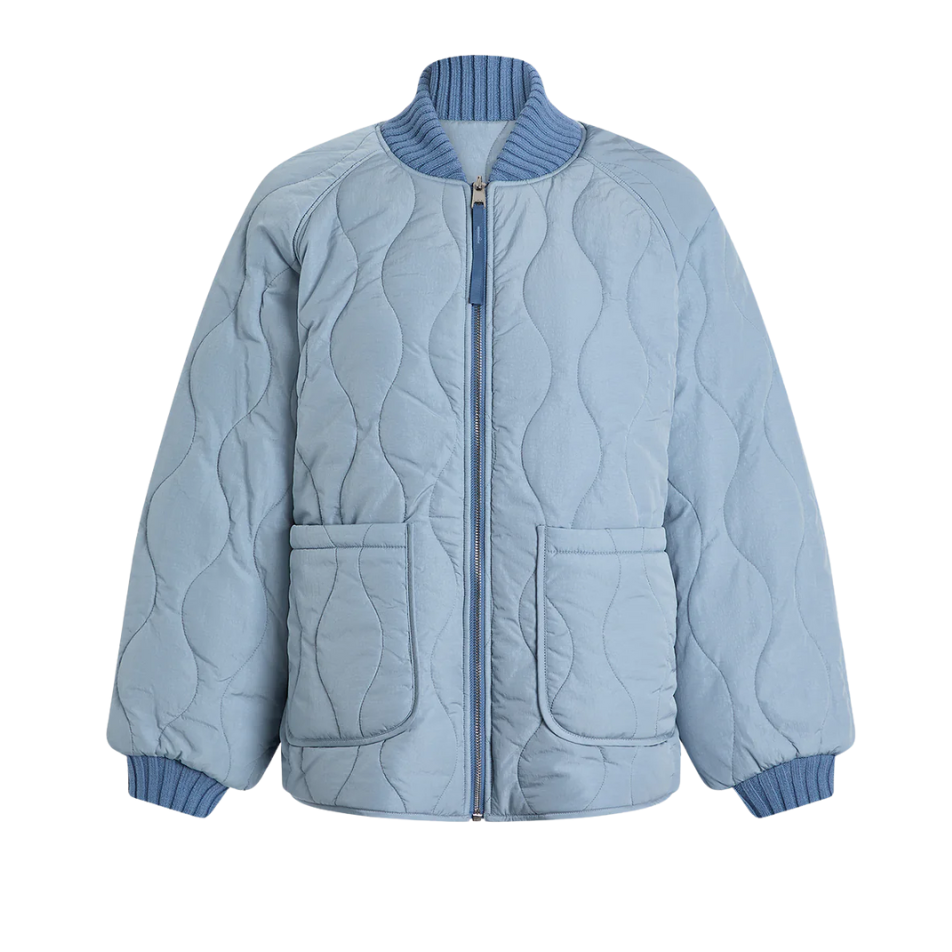Serina Reversible Quilt Jacket Blue